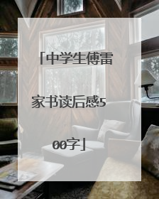中学生傅雷家书读后感500字