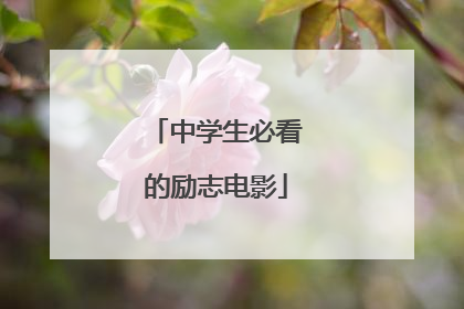 中学生必看的励志电影