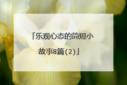 乐观心态的简短小故事8篇(2)