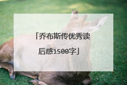 乔布斯传优秀读后感1500字