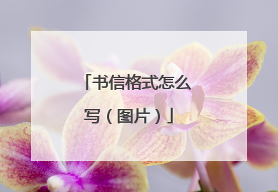书信格式怎么写(图片)