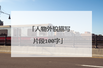 人物外貌描写片段100字