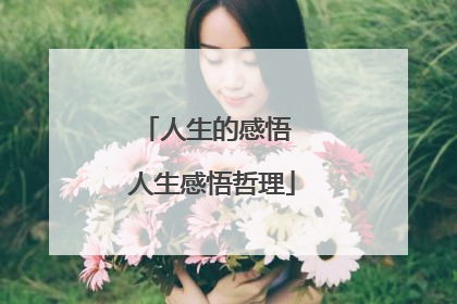 人生的感悟 人生感悟哲理
