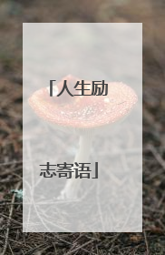 人生励志寄语