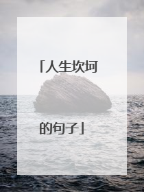 人生坎坷的句子