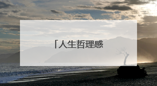 人生哲理感悟的句子