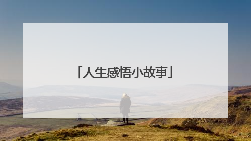 人生感悟小故事