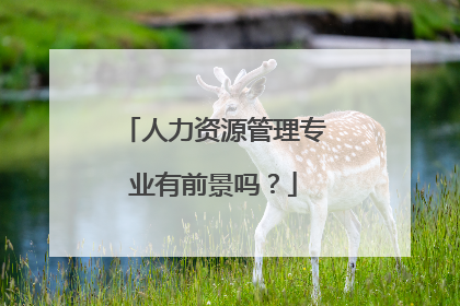 人力资源管理专业有前景吗?