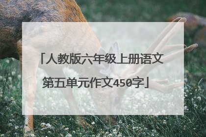 人教版六年级上册语文第五单元作文450字