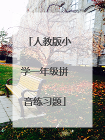 人教版小学一年级拼音练习题