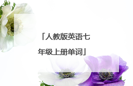 人教版英语七年级上册单词