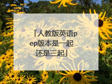 人教版英语pep版本是一起还是三起