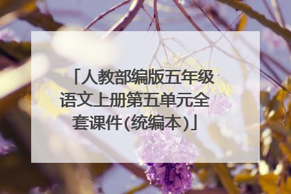 人教部编版五年级语文上册第五单元全套课件(统编本)