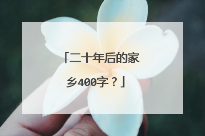 二十年后的家乡400字？