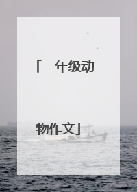 二年级动物作文