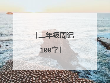 二年级周记100字