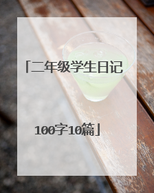 二年级学生日记100字10篇