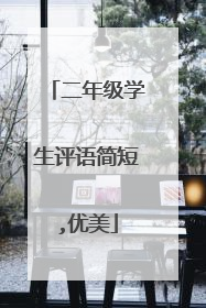 二年级学生评语简短,优美
