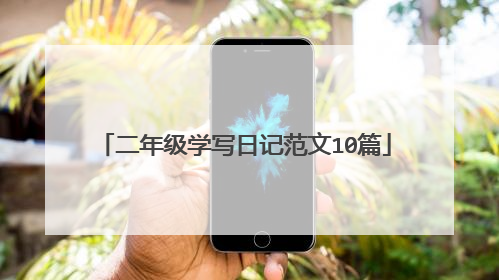二年级学写日记范文10篇