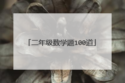 二年级数学题100道