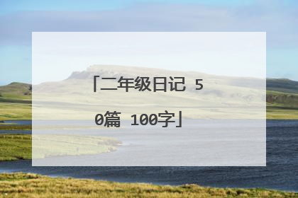 二年级日记 50篇 100字