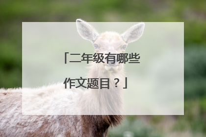 二年级有哪些作文题目？