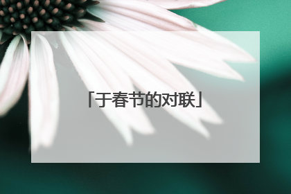于春节的对联