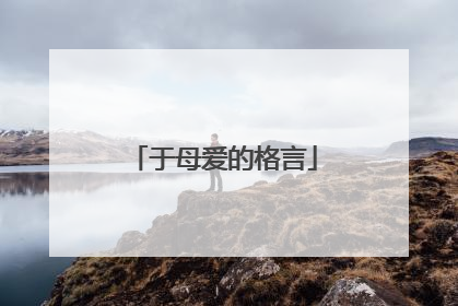 于母爱的格言