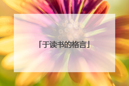 于读书的格言