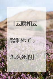 云隐和云翳谁死了,怎么死的