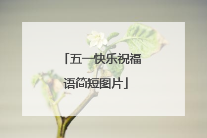 五一快乐祝福语简短图片