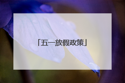 五一放假政策