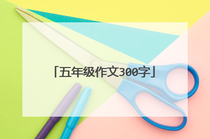 五年级作文300字