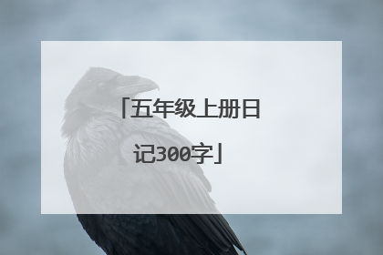 五年级上册日记300字