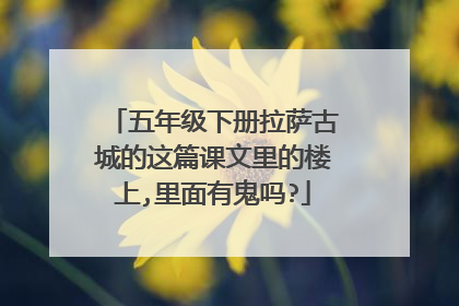 五年级下册拉萨古城的这篇课文里的楼上,里面有鬼吗?