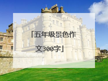 五年级景色作文300字