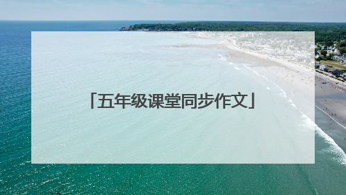 五年级课堂同步作文