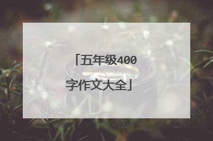 五年级400字作文大全