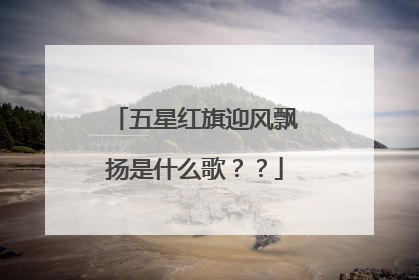 五星红旗迎风飘扬是什么歌？？