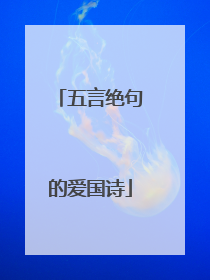 五言绝句的爱国诗