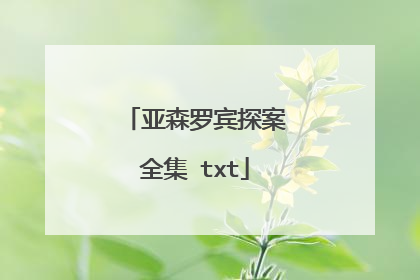 亚森罗宾探案全集 txt