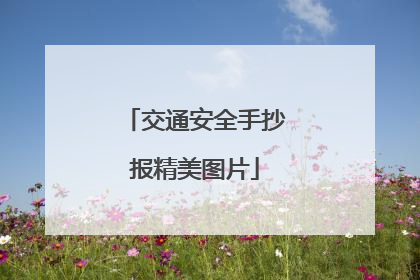 交通安全手抄报精美图片