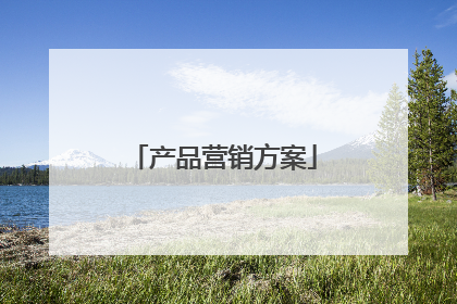 产品营销方案