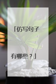 仿写句子有哪些?