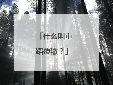 什么叫重蹈覆辙？