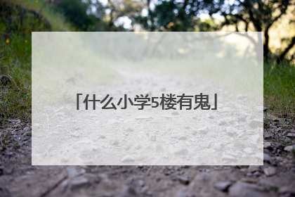 什么小学5楼有鬼
