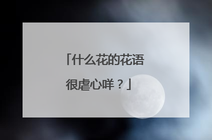 什么花的花语很虐心咩?