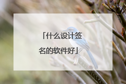 什么设计签名的软件好