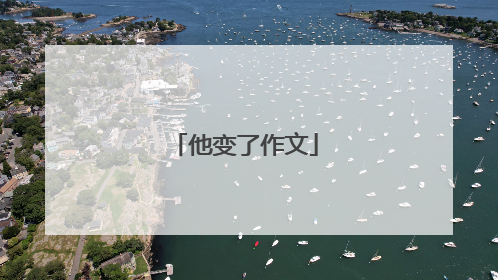 他变了作文