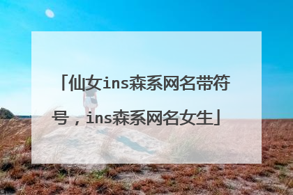 仙女ins森系网名带符号，ins森系网名女生